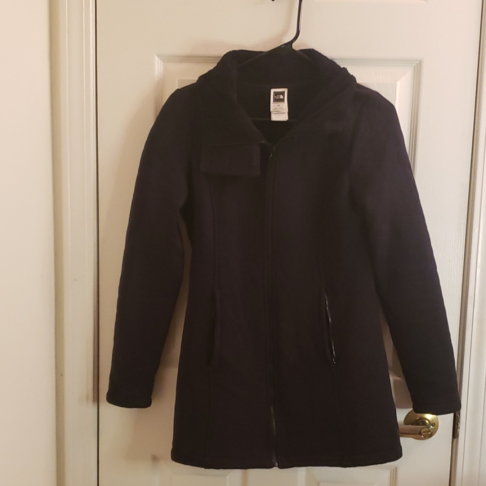 North Face Black Fleece Lined Jacket Small
